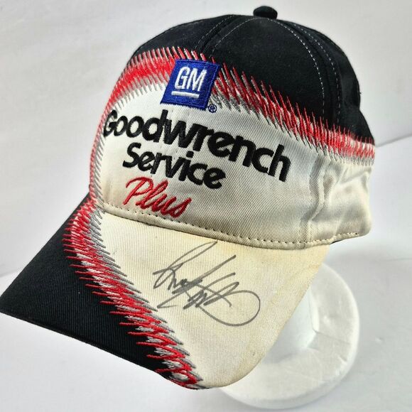 Vintage Dale Earnhardt Signed GM Goodwrench Service Plus Hat Rare Collectible...